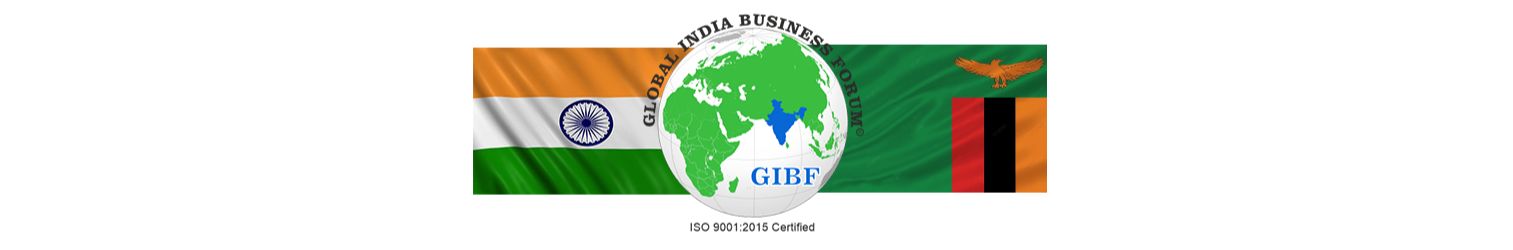 India  Zambia Business and Cultural Council and GIBF logo 
